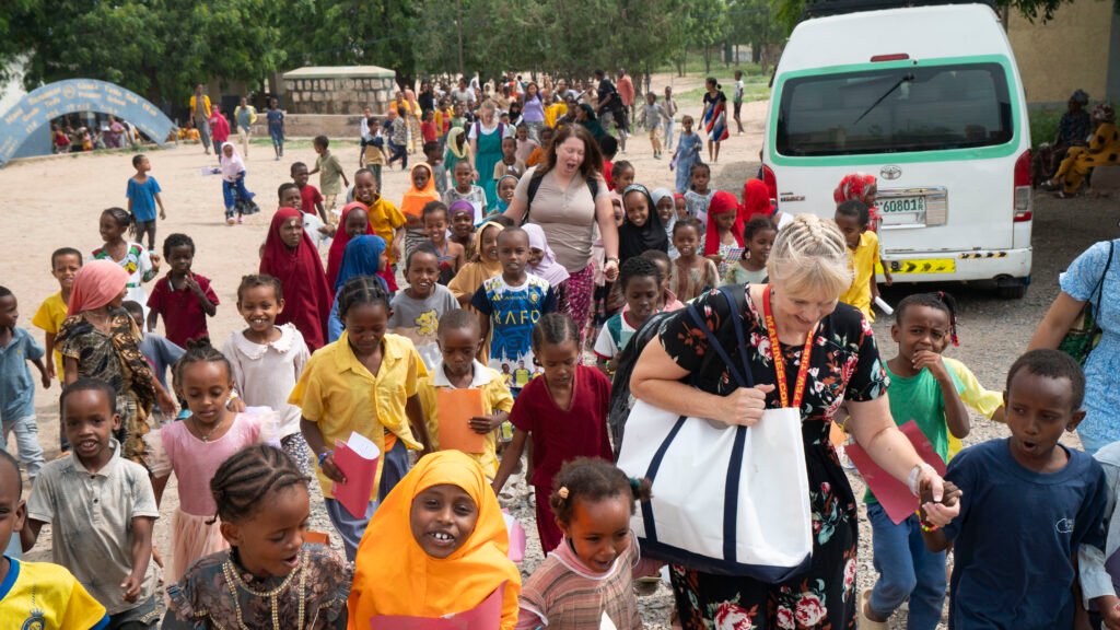 kids leaving school
