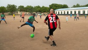 p.shawn playing soccer